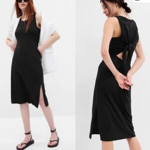 GAP dress halter tie back in black, Size Small, like new condition